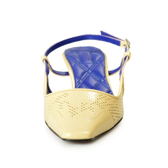 Burberry Women's 100% Leather Heeled Slingback Sandals Shoes US 9 EUR 39 - Picture 5 of 8